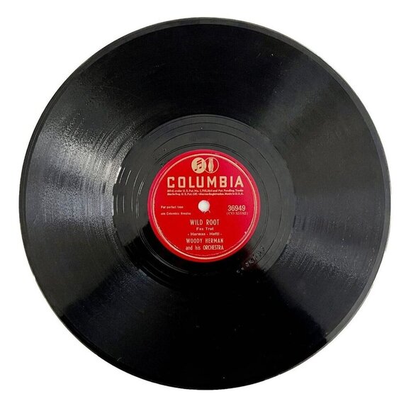 Woody Herman Fox Trot 78 Record WW2 1946 10" Wild Root Atlanta Georgia VRF78 - Picture 2 of 2
